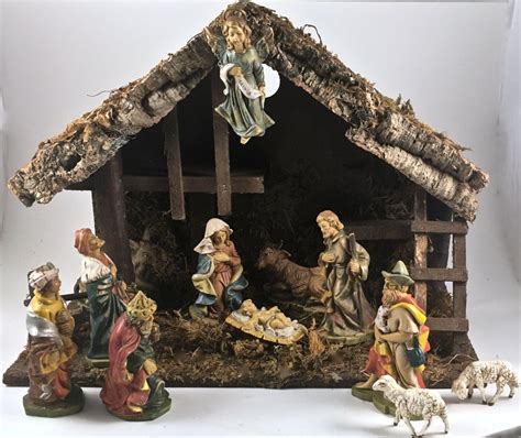 antique manger scene